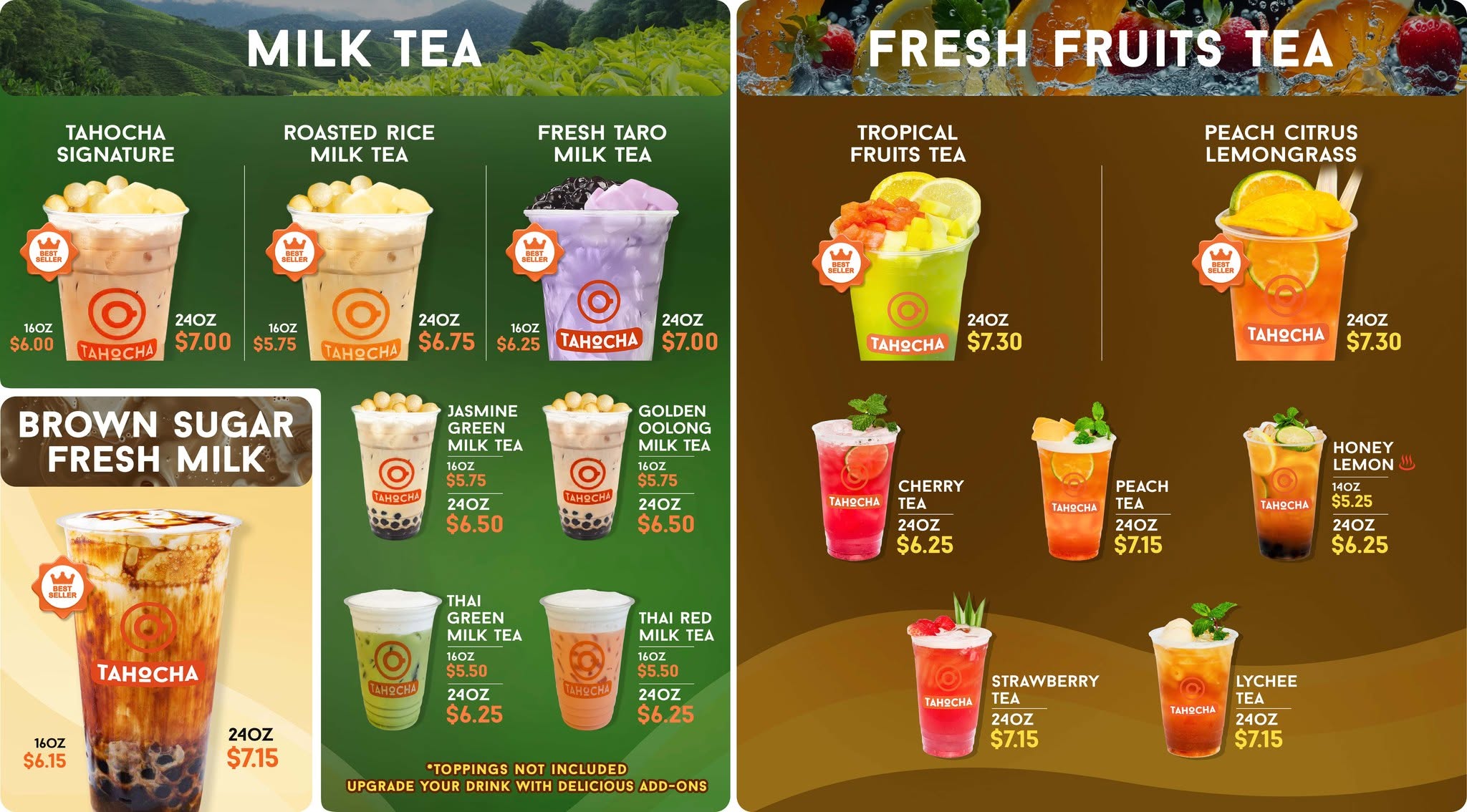 Tahocha menu 1